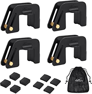 Photo 1 of Affordura Boat Fender Clips for 1-1.5 Inch Pontoon Rail Boat Bumper Clips with 8 Pads Boat Fender Holders Pontoon