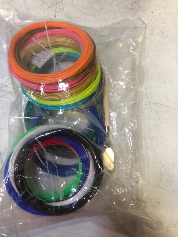 Photo 3 of 3D Pen Filament PLA Refills 20 Colors, 16 ft per Color Total 320 ft 1.75mm Filament for 3D Pen Comes with 2 Finger Caps & Drawing Guide Book Compatible with MYNT3D SCRIB3D Pen [3D Pen NOT Include]
