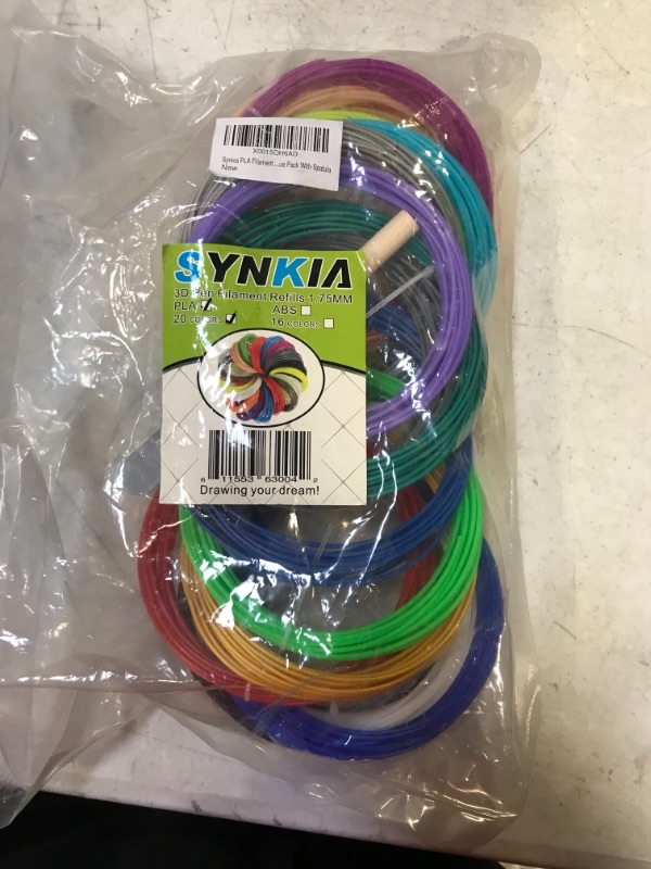 Photo 2 of 3D Pen Filament PLA Refills 20 Colors, 16 ft per Color Total 320 ft 1.75mm Filament for 3D Pen Comes with 2 Finger Caps & Drawing Guide Book Compatible with MYNT3D SCRIB3D Pen [3D Pen NOT Include]
