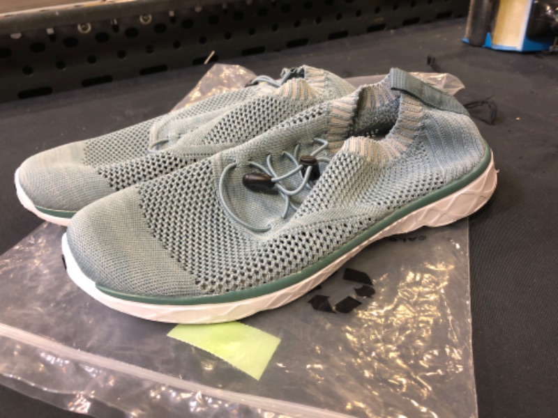 Photo 3 of Aleader Women's Quick Drying Aqua Water Shoes, COLOR DUSTY GREEN SIZE 10 