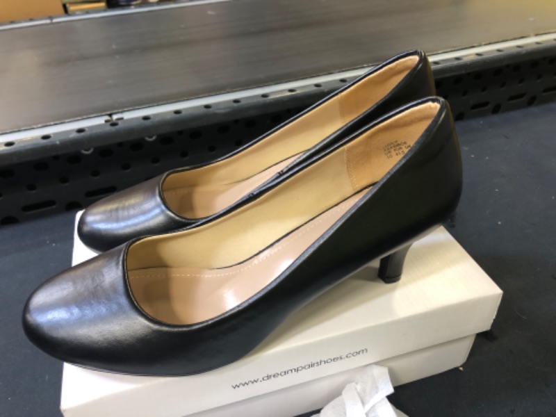Photo 1 of DREAM PAIRS Women's Luvly Bridal Wedding Party Low Heel Pump Shoes, BLACK SIZE 10 