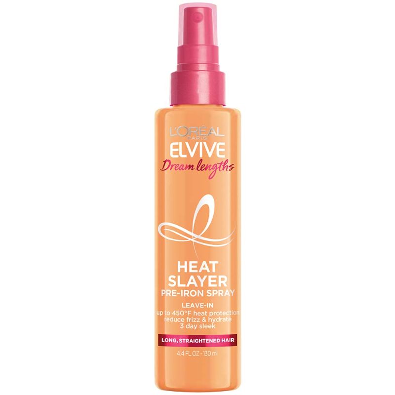 Photo 1 of 2 pack L'Oreal Paris Elvive Dream Lengths Heat Slayer Pre-Iron Spray Leave-In, 4.4 Ounce
