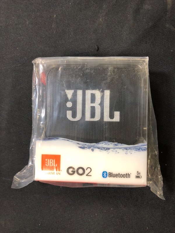 Photo 2 of JBL GO2 - Waterproof Ultra-Portable Bluetooth Speaker - Black
