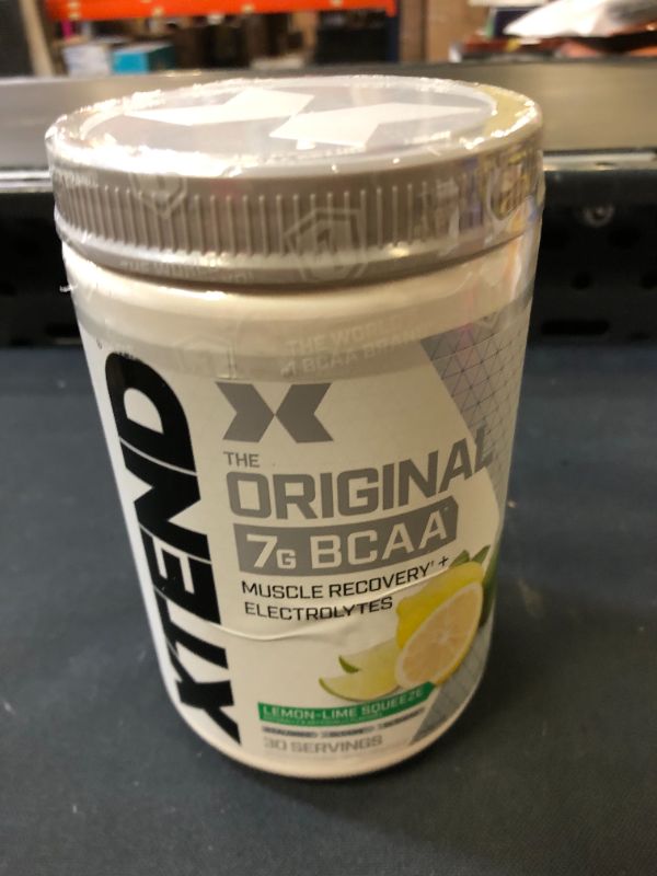 Photo 2 of XTEND Original BCAA Powder Lemon Lime Squeeze | Sugar Free Post Workout Muscle Recovery Drink with Amino Acids | 7g BCAAs for Men & Women | 30 Servings
bb - 11 - 2022 