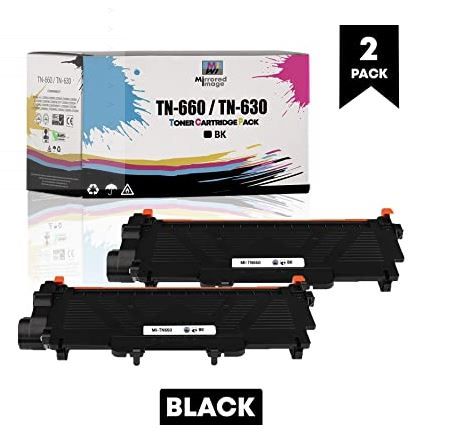 Photo 1 of Mirrored Image Compatible Toner Cartridge Replacement for Brother TN630 TN660 High Yield to use with HL-L2300D DCP-L2520DW DCP-L2540DW HL-L2360DW HL-L2320D HL-L2380DW MFC-L2707DW Printer Black 2 Pack
