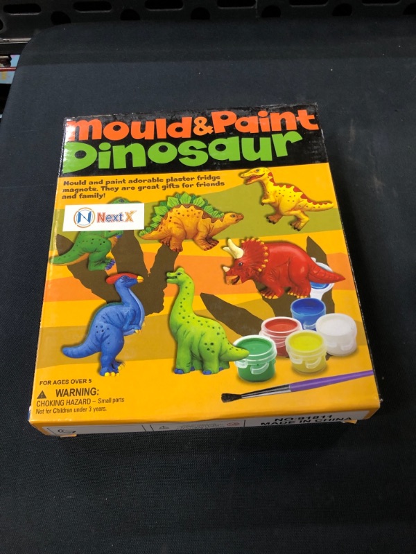 Photo 2 of Aviaswin Dinosaur Painting Kit for Kids, Arts and Crafts for Kids Ages 6-8, 8-12, 6 Dino Figurines Playset, Gifts for Boys and Girls
