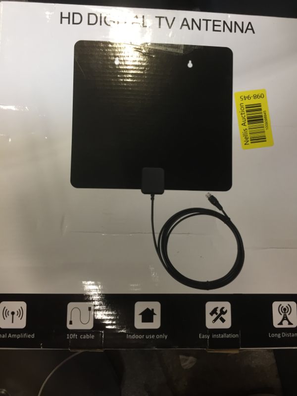 Photo 2 of HD Digital Indoor TV Antenna - Long Range Amplified 180 Miles Reception Support 4K 1080P for Television with Detachable Amplifier Signal Booster 13ft Coax HDTV Antenna Cable/AC Adapter
