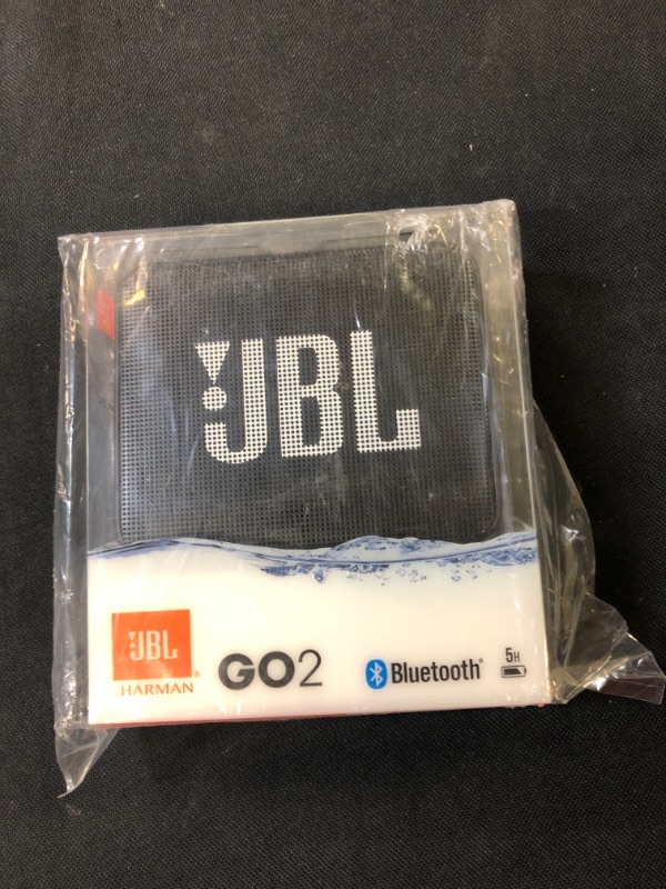 Photo 2 of JBL GO2 - Waterproof Ultra-Portable Bluetooth Speaker - Black
