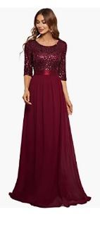 Photo 1 of Ever-Pretty Women's Round Neck Sequin Maxi Dress Long Evening Dress 0683
size - 2 x 