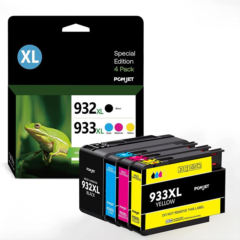 Photo 1 of 932XL 933 Ink Cartridges Combo Pack Compatible Replacement for HP Officejet 6700 6600 7610 6100 7510 7612 7110 Printer (2 Black, 1 Cyan, 1 Yellow, 1 Magenta, 5 Packs)
