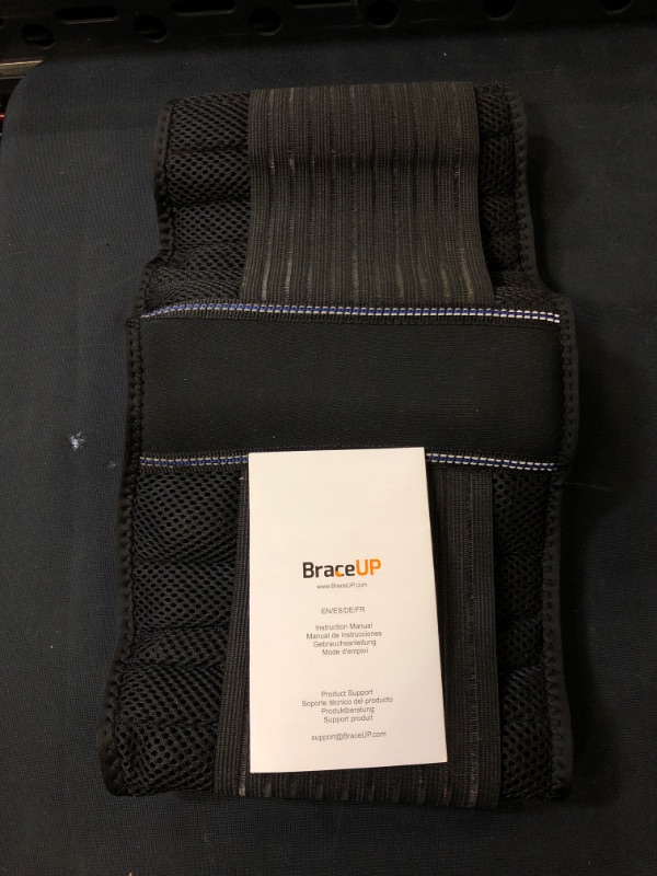 Photo 2 of Back Brace by BraceUP for Men and Women - Breathable Waist Lumbar Lower Back Support Belt for Sciatica