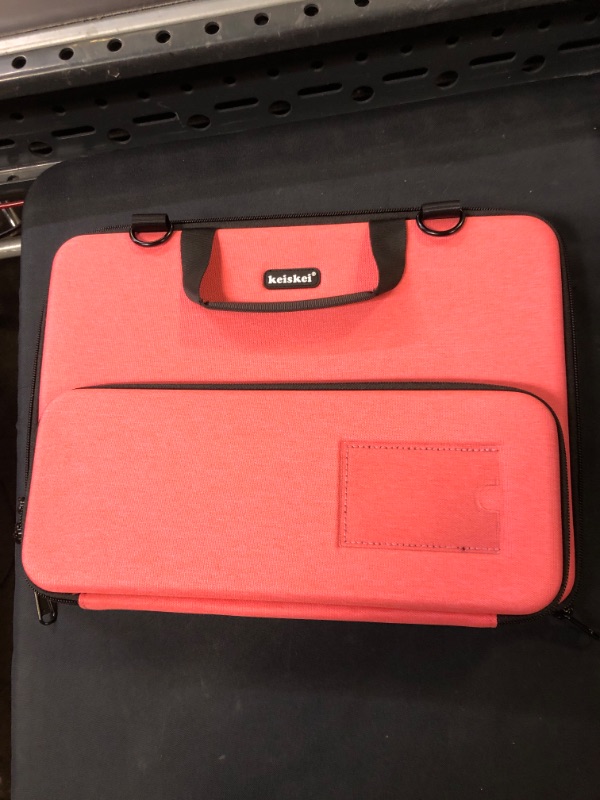 Photo 2 of Chromebook Laptop work-in carrying case, Protective Notebook cover, 11-11.6 in EVA always on laptop sleeve with Pouch and Shoulder bag for Acer samsung lenevo ASUS HP Dell MacBook Air (Pink)
