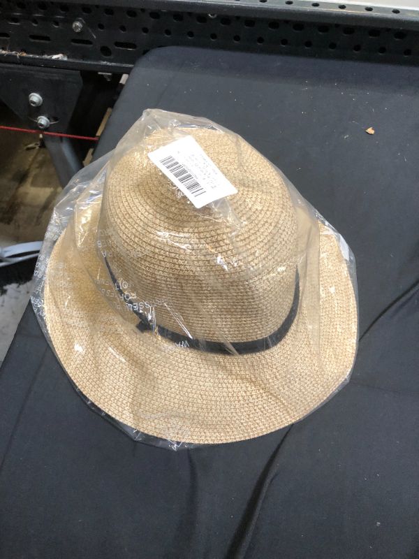 Photo 2 of FURTALK Womens Wide Brim Sun Hat with Wind Lanyard UPF Summer Straw Sun Hats for Women
