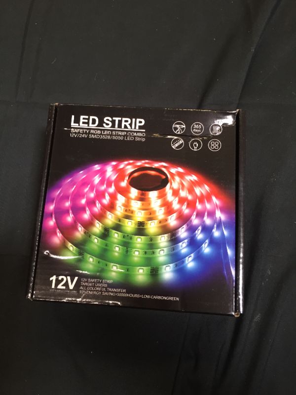 Photo 2 of 16.4ft RGB LED Strip Lights,3825 Smart Led Lights Strip Music Sync Flexible Color Changing Lights App Control and 44keys Remote, Neon Lights for Home, Kitchen, TV, Party, Decoration (Waterproof)
