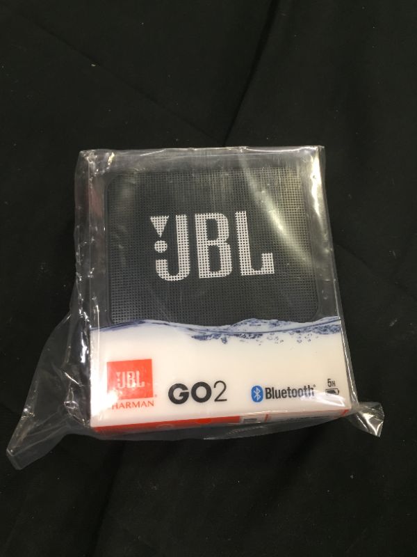 Photo 2 of JBL GO2 - Waterproof Ultra-Portable Bluetooth Speaker - Black
