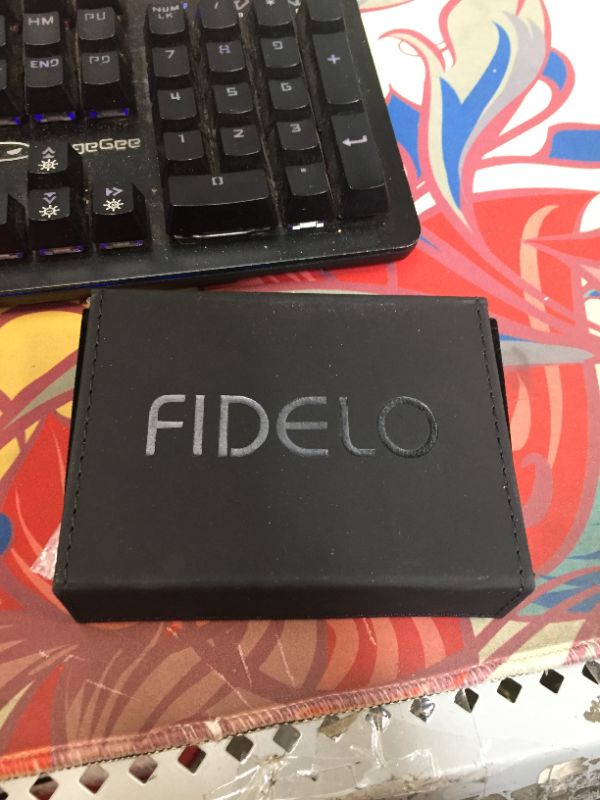 Photo 3 of FIDELO Minimalist Wallet for Men - Slim Credit Card Holder RFID Mens Wallets and Leather Case