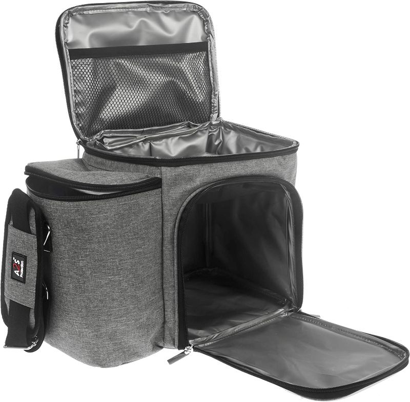 Photo 1 of A2S Meal Prep Lunch Box - Cooler Bag - Meal Bag - Keep your Daily Food Snacks & Beverages Cool and Intact (Gray Bag Only)
