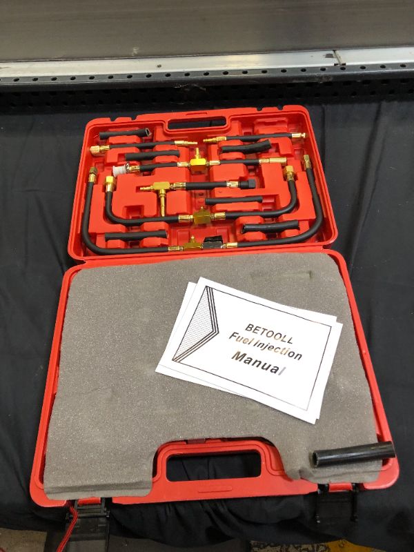 Photo 3 of BETOOLL Pro Fuel Injection Pressure Tester Kit Gauge 0-140 PSI