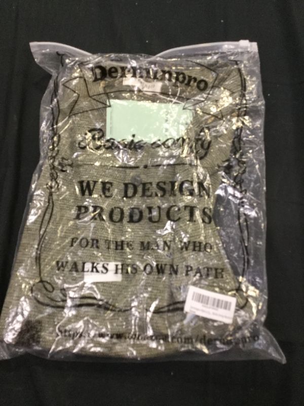 Photo 2 of Derminpro Men's Collarless Golf Shirts Slim Fit Quick Dry Athletic Sport Shirt - MEDIUM -