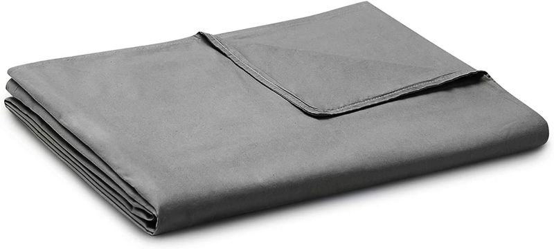 Photo 1 of BB BLINBLIN Soft and Breathable Duvet Cover for Weighted Blankets ( 41''x60'' ) for Kids- Dark Grey Print