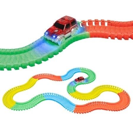 Photo 1 of Galaxy Flex-Track 220pc Glow Track with Electric LED Light Car