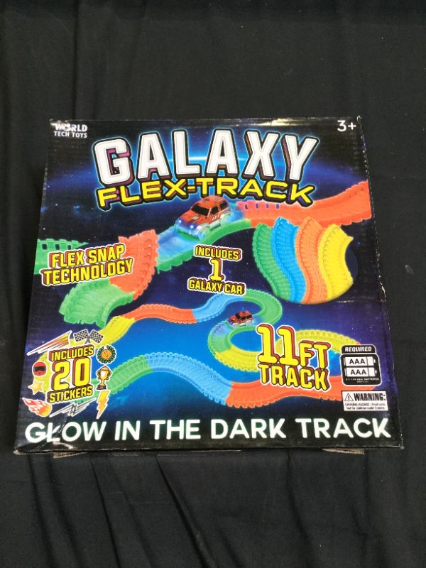 Photo 3 of Galaxy Flex-Track 220pc Glow Track with Electric LED Light Car