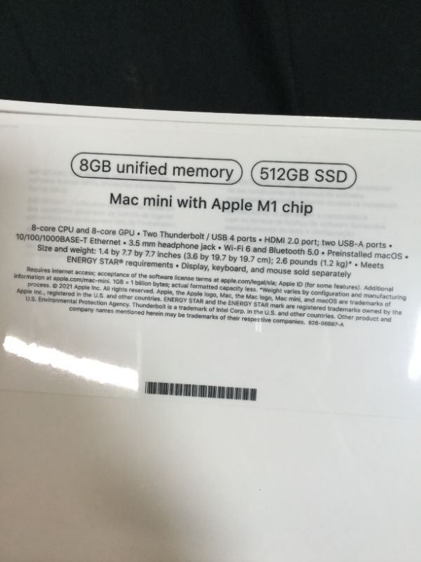 Photo 5 of FACTORY SEALED 2020 Apple Mac Mini with Apple M1 Chip (8GB RAM, 512GB SSD Storage) - FACTORY SEALED -