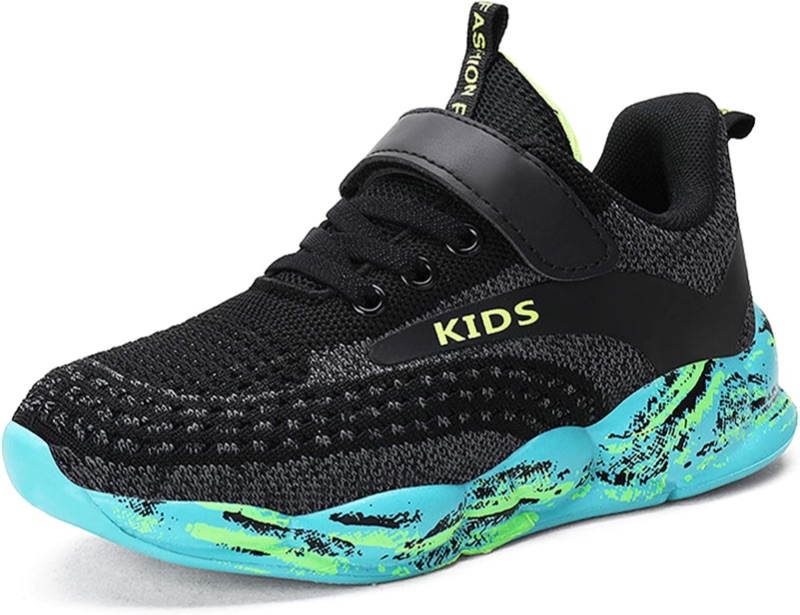 Photo 1 of DVTENI Kids Sneakers for Boys Girls Running Tennis Shoes Lightweight Fashion Casual Shoes Breathable mesh Outdoor Training Sneakers - SIZE 2 LITTLE KID -
