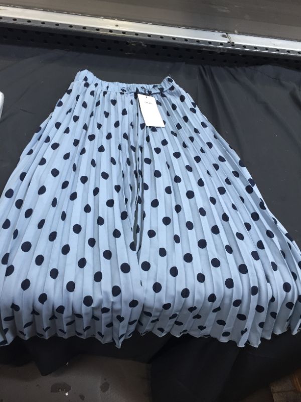 Photo 2 of CHARTOU Women's Casual Contrast Polka Dot Chiffon Bohemia Swing Beach Midi A-Line Skirts size small 