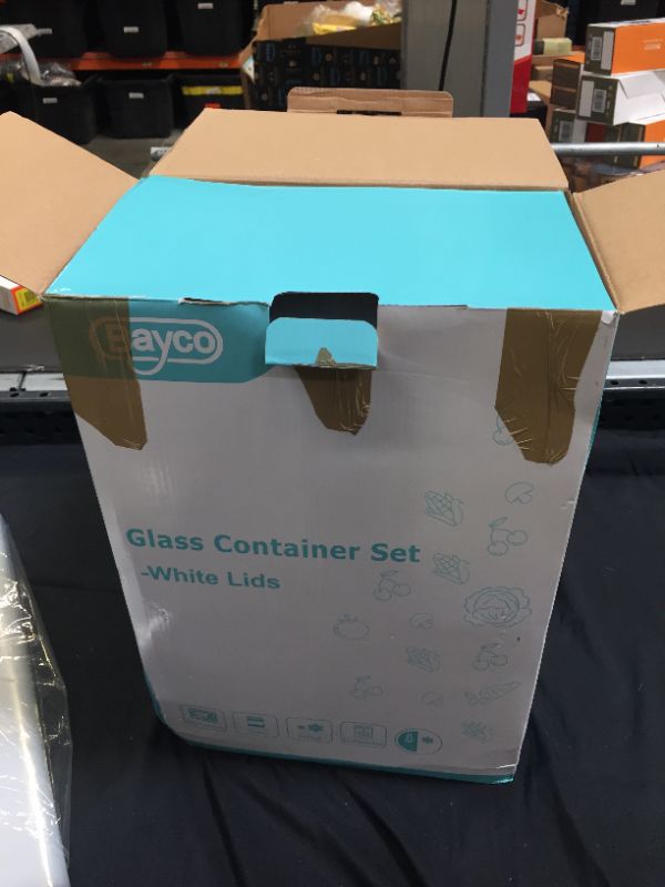 Photo 2 of Bayco 9 Pack Glass Meal Prep Containers 3 and 2 and 1 Compartment