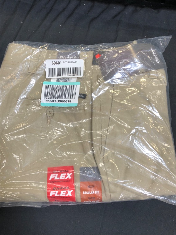 Photo 2 of Dickies Men's Flex Active Waist Washed Chino Pant-Regular Taper Fit SIZE 36 X 30 