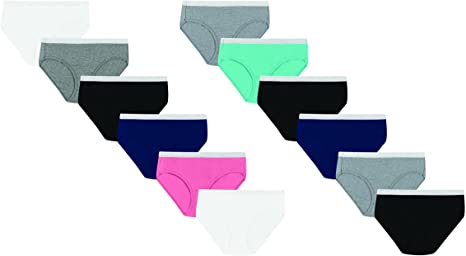 Photo 1 of ***NOT IN ORIGINAL BAG***Hanes Women's Sporty Cotton Hipster Underwear, Available in Multiple Pack Size(Colors and style May Vary) 2XL
