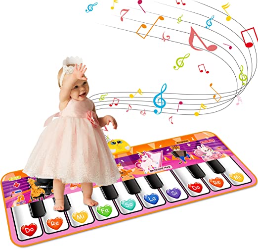 Photo 1 of Kids Musical Piano Mats,47.24x15.75 inch Soft Baby Early Education Portable Dance Music Piano Keyboard Carpet Musical Touch Play Game Toy Gifts for 1 2 3 4 5 Year Kids Toddlers Girls Boys
USED, WORKS TESTED.