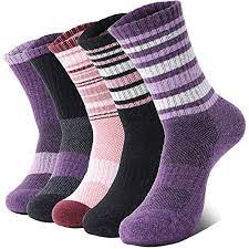 Photo 1 of Anlisim Merino Wool Hiking Socks for Women Thermal Winter Warm Boot Work Cushion Gift Socks 5 Pairs