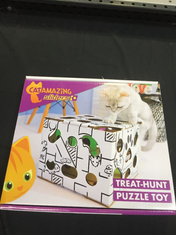 Photo 3 of Cat Amazing Sliders – Interactive Treat Puzzle Cat Toy – Active Food Puzzle Feeder