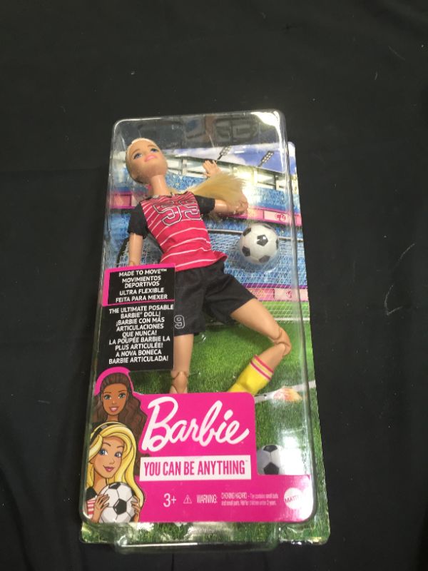Photo 2 of Barbie Made to Move Soccer Player Doll