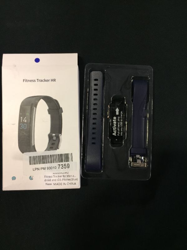 Photo 1 of Fitness Tracker with Blood Pressure Heart Rate Sleep Monitor Temperature Monitor, Activity Tracker Smart Watch Pedometer Step Counter for iPhone & Android Phones for Kids Man Women (Black)

