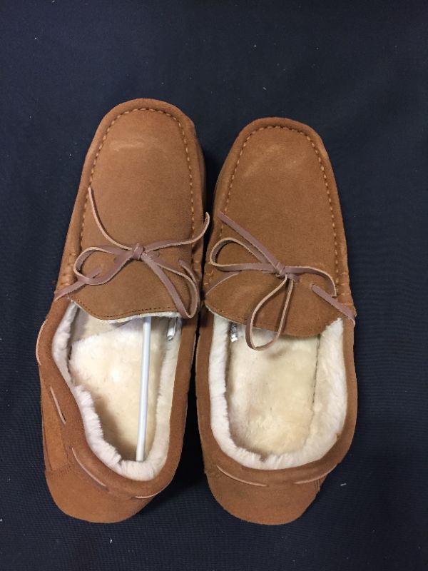 Photo 2 of DREAM PAIRS MEN'S HOUSE SLIPPERS MOCCASIN INDOOR OUTDOOR FUZZY FURRY LOAFERS SUEDE LEATHER WARM COMFORTABLE SHOES (SIZE 13)