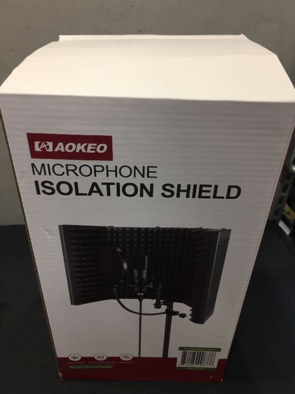 Photo 3 of Aokeo Studio Recording Microphone Isolation Shield