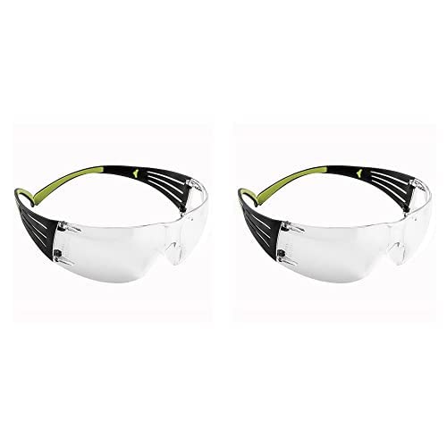 Photo 1 of 3M Secure Fit 400 Series Protective Eyewear, Standard, Black/Green (2 PIECE)
