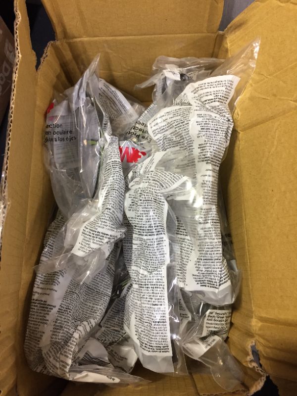 Photo 1 of 3M Secure Fit 400 Series Protective Eyewear, Standard, Black/Green (10 PIECE, BOX IS DAMAGED)
