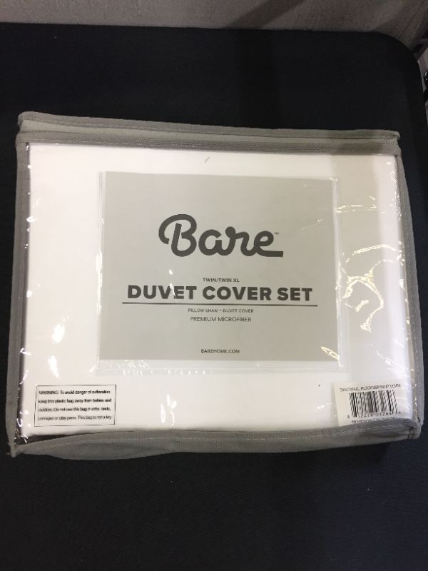 Photo 2 of Bare Home Luxury Duvet Cover and Sham Set Ultra-Soft Microfiber Twin/Twin XL