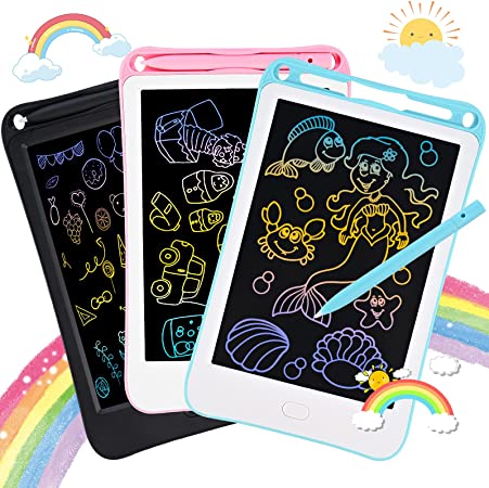 Photo 1 of 3 Packs LCD Writing Tablet for Kids, GOLDGE 8 Inch Doodle Board, Toys for Girls Boys 8-10 3-10, Doodle Pad, Drawing Pad for Kids, Kids Drawing Tablet Drawing Board, Magic Board
