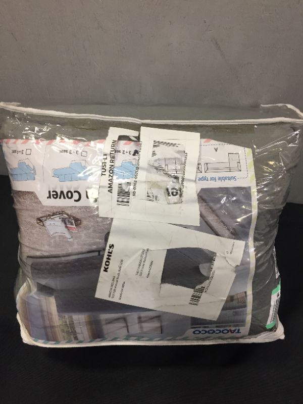 Photo 1 of (STOCK PHOTO IS JUST AN EXAMPLE AND COLOR MAY DIFFER FROM ACTUAL ITEM) TAOCOCO REVERSIBLE SOFA COVER 3 + 2 SEAT (GREY)