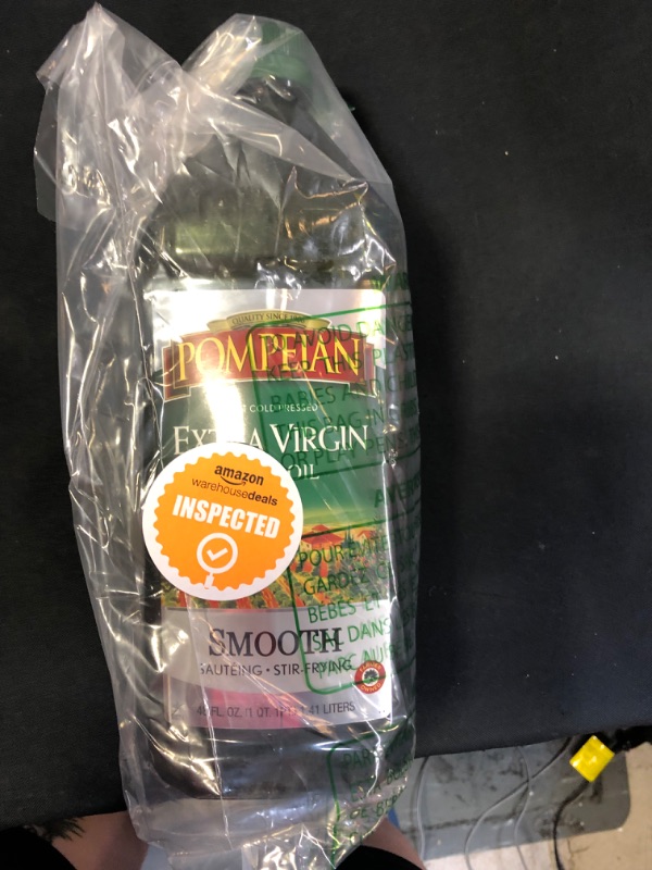 Pompeian Smooth Extra Virgin Olive Oil, First Cold Pressed, Mild and ...