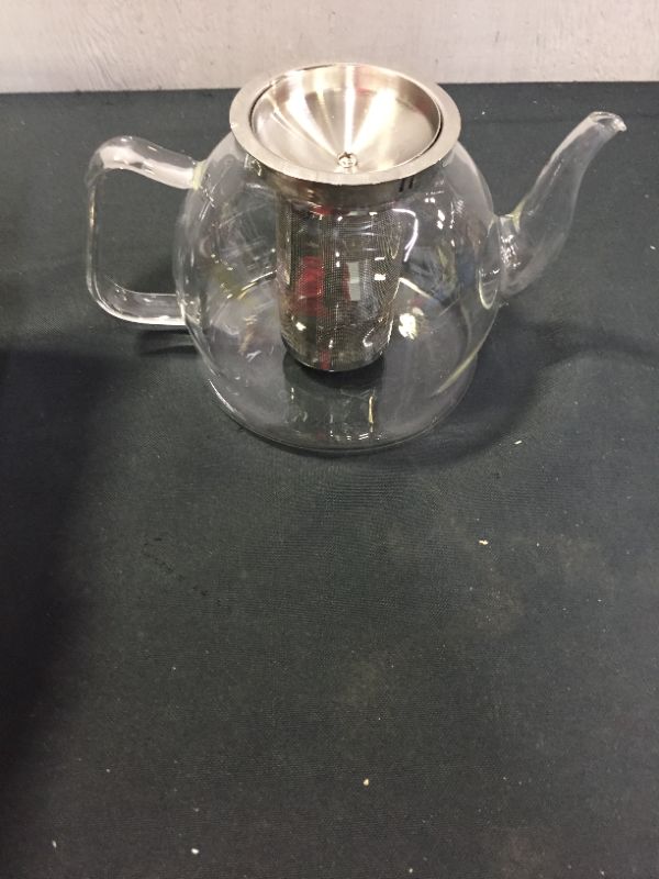 Photo 3 of 1000ml Glass Teapot with Removable Infuser, Stovetop Safe Tea Kettle, Blooming and Loose Leaf Tea Maker Set
