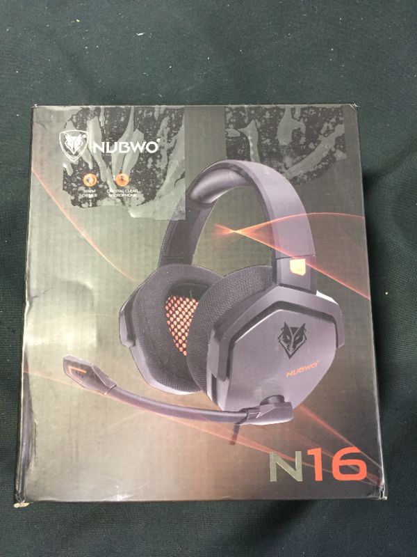 Photo 3 of NUBWO N16 Stereo Gaming Headset with Noise Canceling Mic, Work from Home Headphones with mic for PS5, PS4, Xbox One, Nintendo Switch Lite, PC, Laptop, Mac
