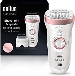 Photo 1 of Braun Epilator Silk-épil 9 9-720, Hair Removal for Women, Wet & Dry, Womens Shaver & Trimmer, Cordless, Rechargeable
