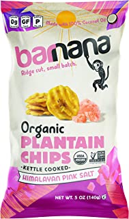 Photo 1 of Barnana Organic Plantain Chips, Himalayan Pink Salt, 5 Ounce Bag - Paleo, Vegan, Grain Free Chips BEST BY MARCH 11 2022
( 4 PIECES)