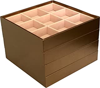 Photo 1 of ABO Gear Stackable Jewelry Box Jewelry Organizer Jewelry Trays - Set of 4 - Bronze
